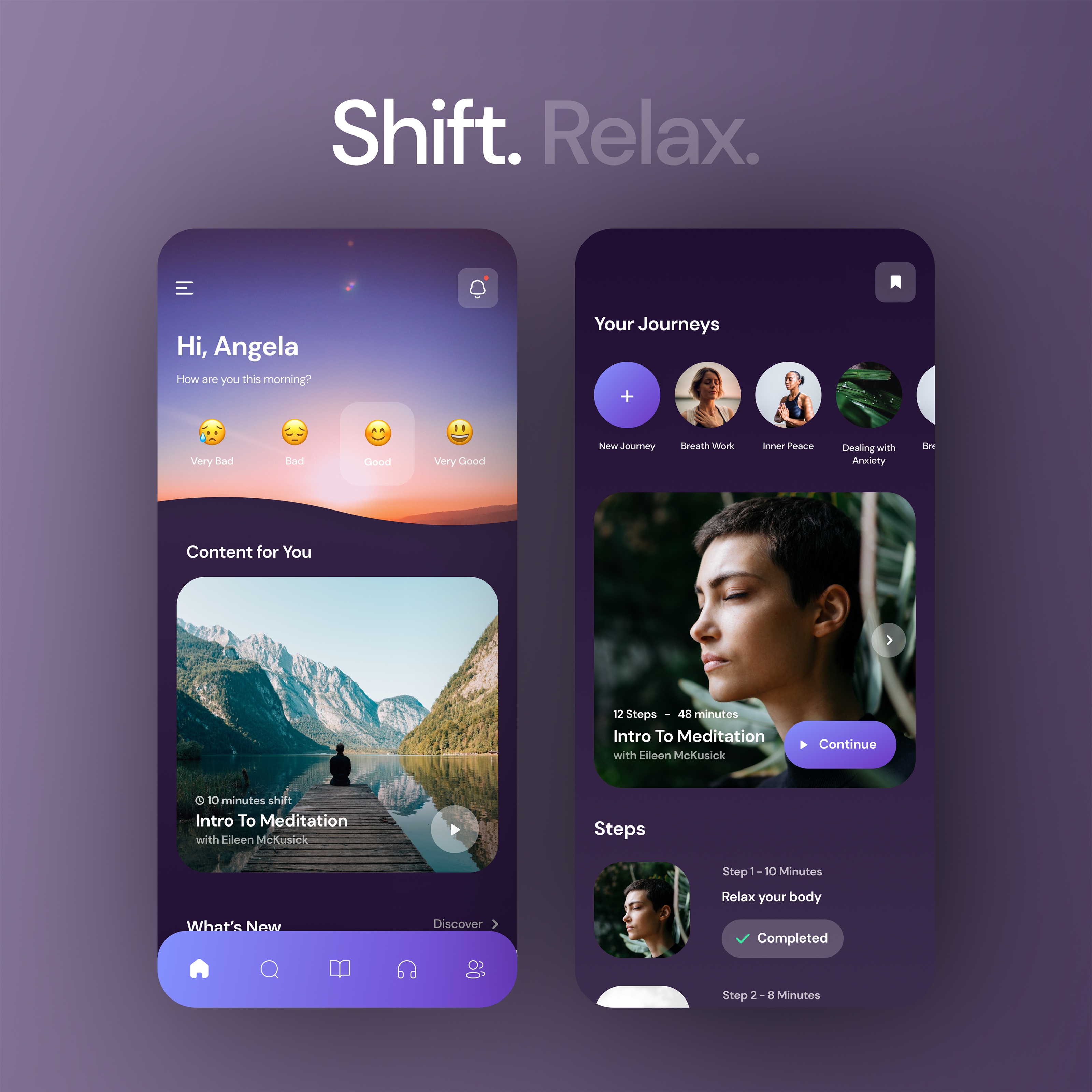 Shift App Dark Mode app design innovate mobile mobile app ui ux