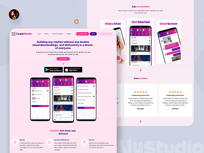 Couple Monitor App dailyui design modern design ui uiux