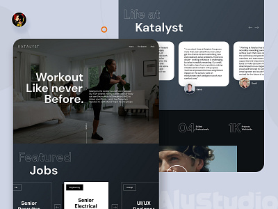 Katalyst Career career page dailyui design modern design ui uiux