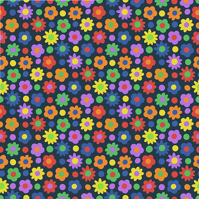 Rainbow Spring design graphic design illustration pattern pattern design surface design vector