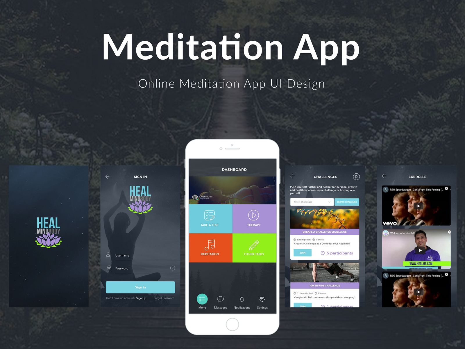 Meditation App UI UX Design for Mobile App by Nayyer abbas on Dribbble