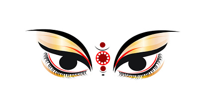 Durga Maa Eyes branding design graphic design logo vector