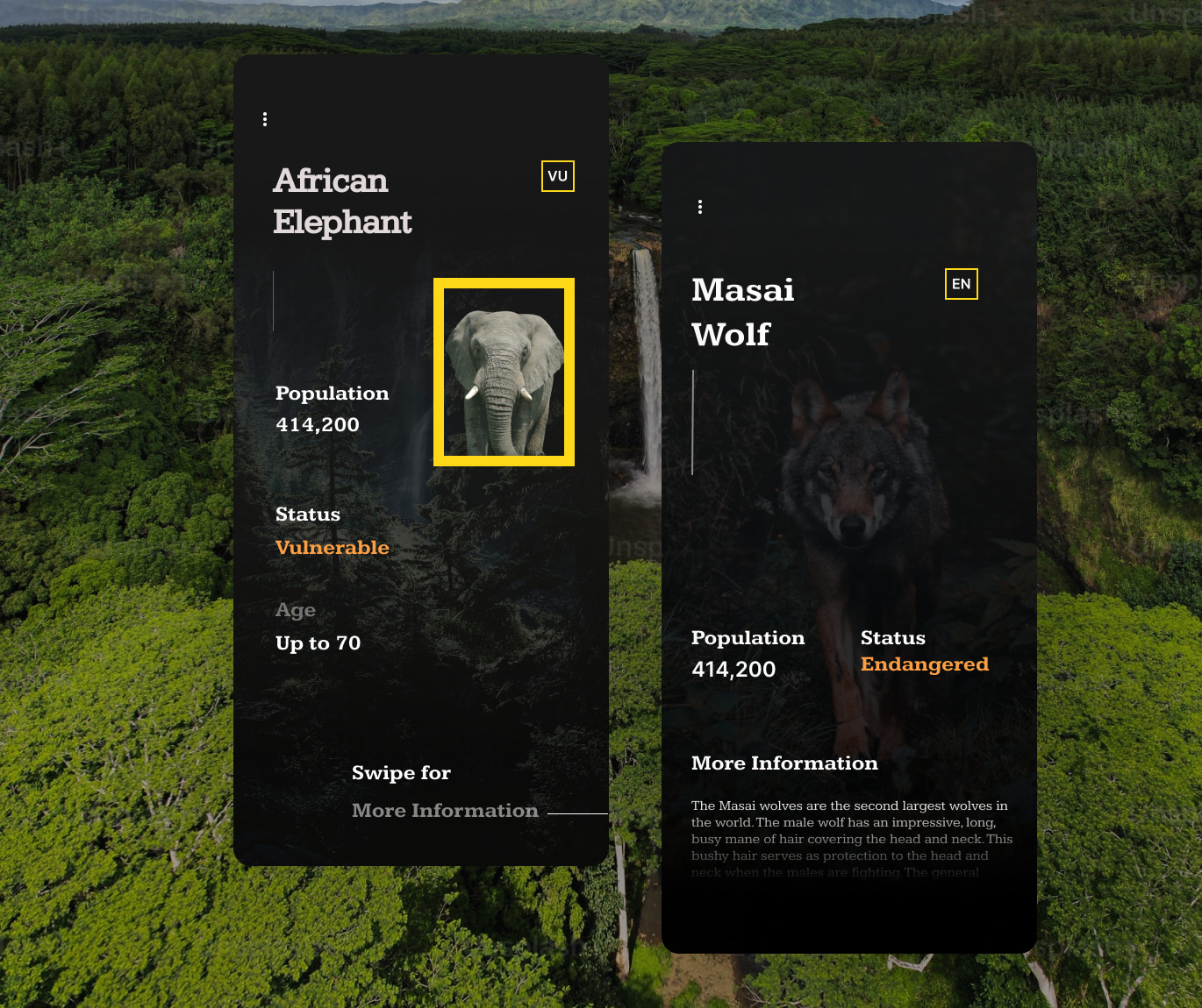 Nature Mobile UI