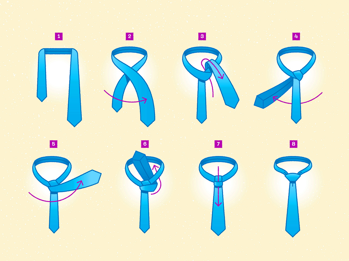 step by step necktie