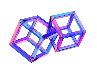 Cubes 3d abstract background blender blocks branding clean colorful concept cubes design geometric glass illustration render shape simple