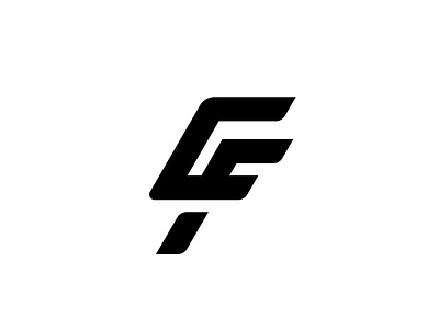 Letter CF or FC Monogram Logo bold c cf f fc letter logo logos minimalist modern monogram simple unique