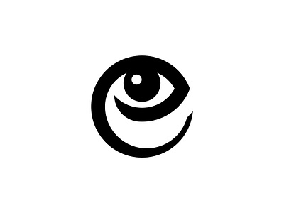 Letter E Eye Logo bold e eye letter logo logos minimalist modern simple unique