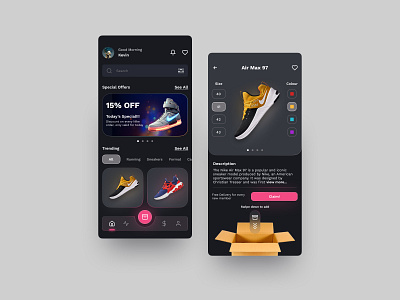 The Nike Experience - Mobile App: iOS Android UX UI design android android app design android app designer app app design app interface design app interface designer app ui design application application design ios iphone mobile mobile app mobile app design mobile application design mobile ui mobile ui design
