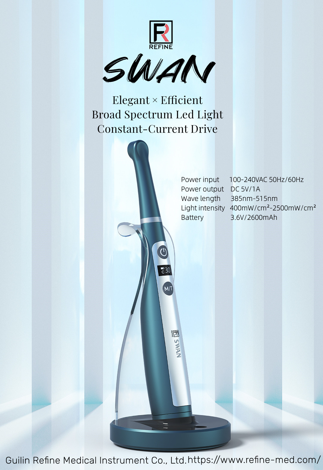 Refine Medical Dental Curing Light Swan by Refine Medical on Dribbble