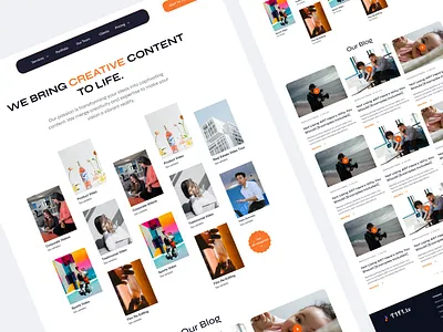 Agency Blog Post Page Design agency blog landing page ui uiux design ux video editing