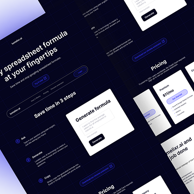 Startup landing page concept project dark landing page dark website graphic design landing page landing page design startup landing page startup website ui ux visual design website design