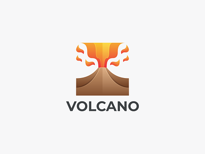 VOLCANO branding design graphic design icon logo volcano coloring design volcano design logo volcano icon volcano logo