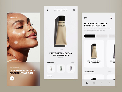 Skin Care Ecom Mobile App Design app design app design inspiration ecomerce mobile app product mobile app ui ui ux ui ux design