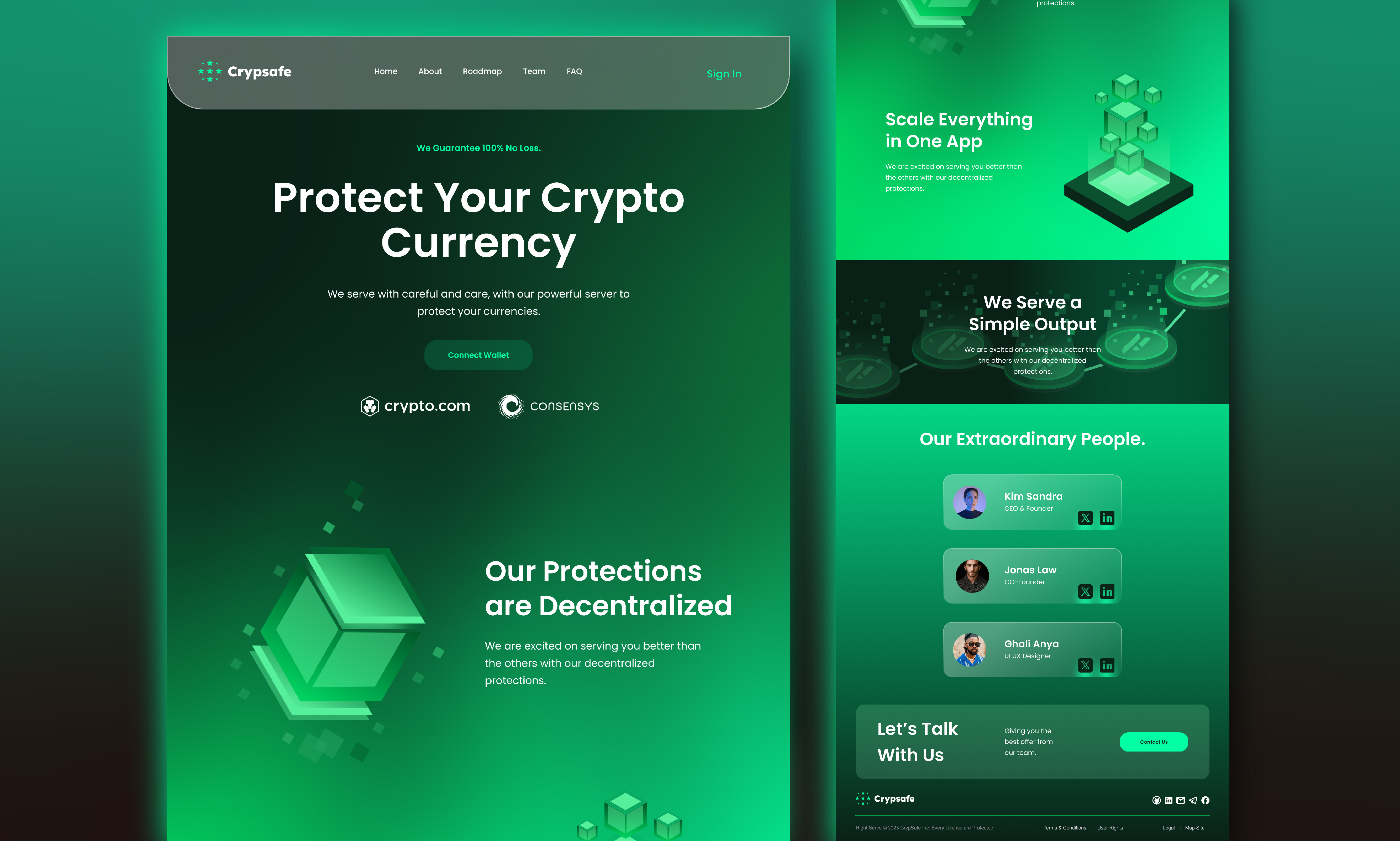 Crypsafe - Website Design adobe xd brand brand identity branding design figma graphic design illustration landing page logo ui ui ux ux vector web design website xd