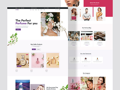 Perfume E-commerce website Homepage Design beauty homepage beauty landing page beauty website best landing page best ui e commerce landing page e commerce website landing page landing page ui perfume perfume design perfume header perfume landing page perfume ui perfume website ui ux