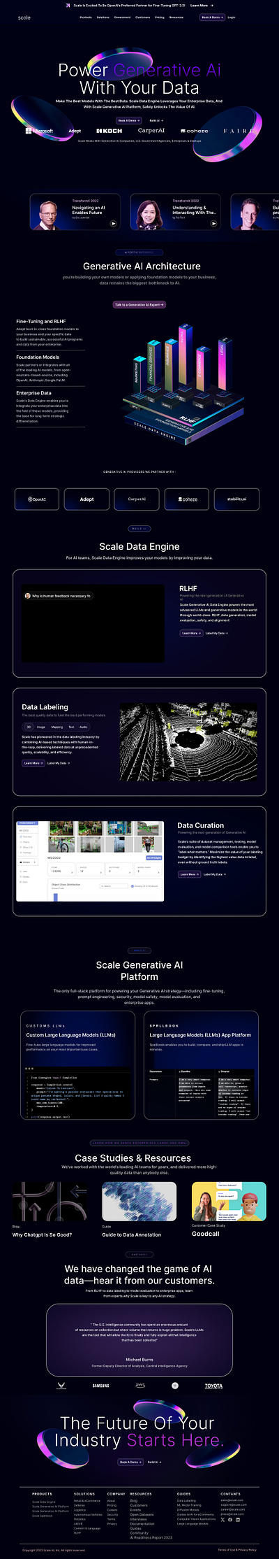 UI Design Replica app black theme home page landing page logo ui website