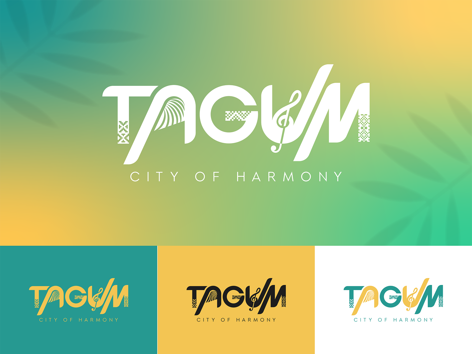 TAGUM Tourism branding logo by Traitor Fork Studios on Dribbble