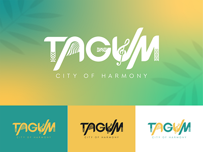 TAGUM Tourism branding logo branding city of harmony competition culture graphic design international logo music palm city tourism