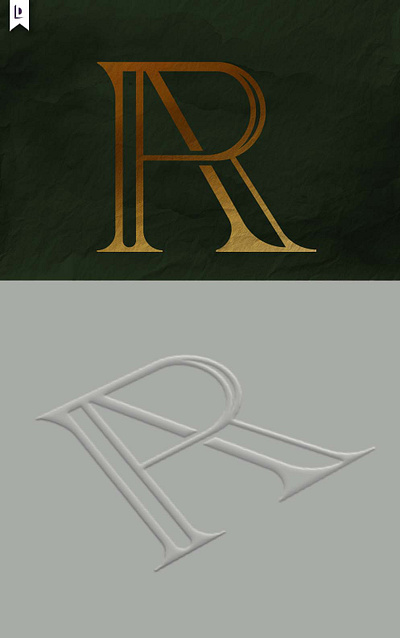 A+R beauty branding clean elegant gold graphic design green jade logo monogram wedding