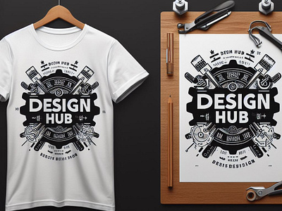 I will create a t-shirt mockup design with your logo or design 3d branding graphic design mockup design t shirt t shirt design t shirt logo t shirt mockup t shirt text design