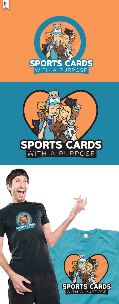 Sports Cards w/ a Purpose animals cats dogs heart logo design love memorabilia pets philanthropy sports sports cards