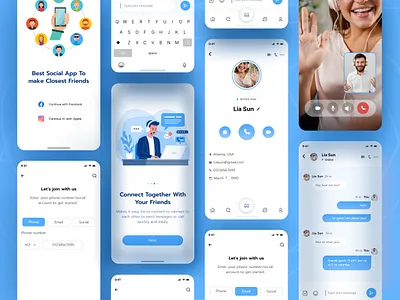 Chat mobile app app app design call chat chat app chat app design chat mobile app conversation design graphic design illustration instant massaging messaging app messenger mobile mobile app mobile app design popular app ui ux