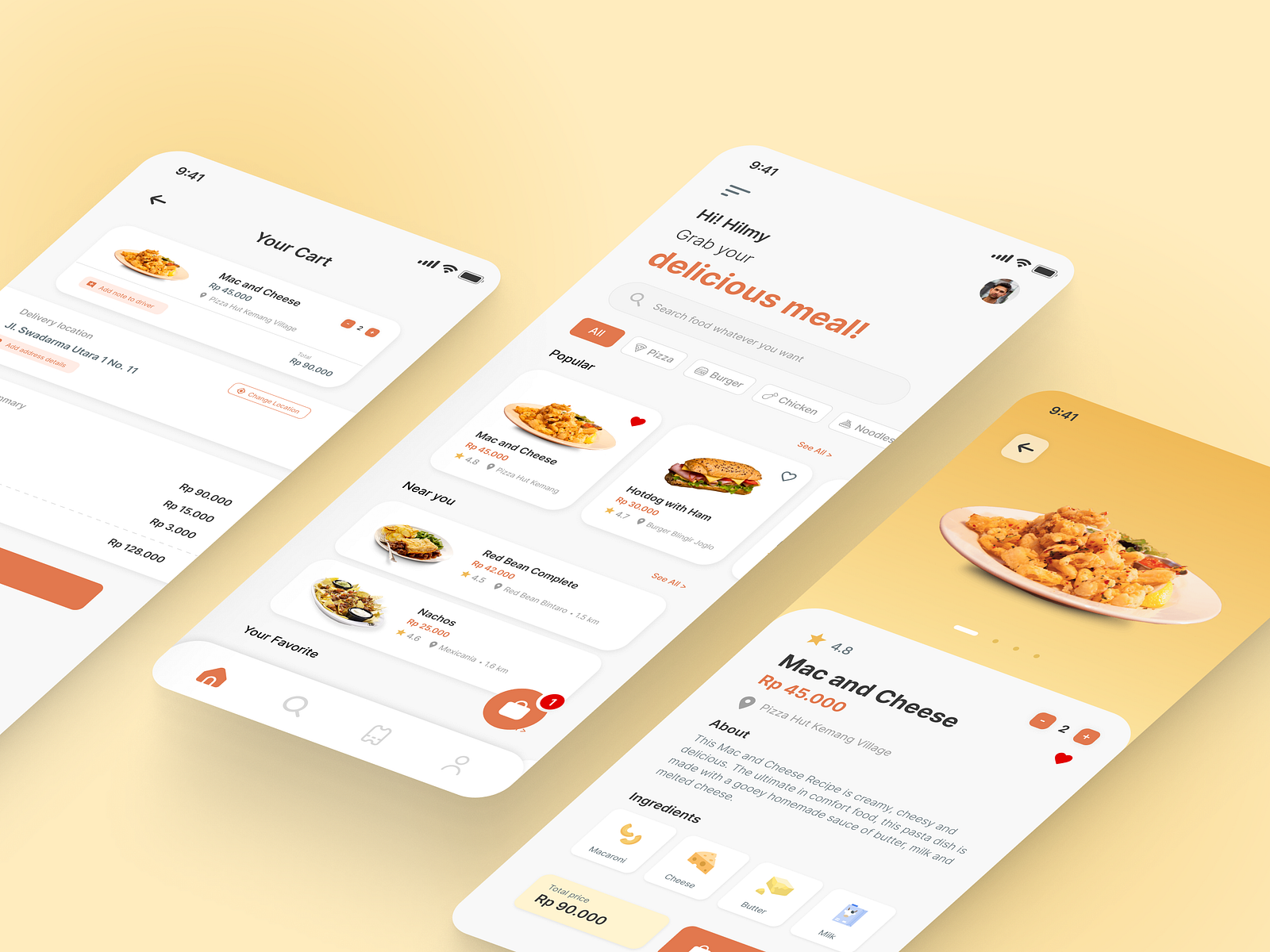 Foodies: Food Delivery App by Hilmy Akbar on Dribbble