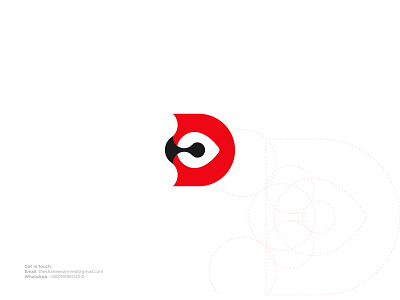 D logo 3d brand design branding d logo design graphic design lettering logo logodesign logotype minimalist modern logo typography