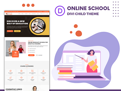 Online School – Divi Child Theme divi divi child theme divi themes online learning onlinne school