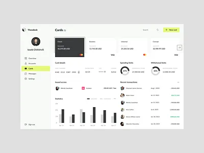 Finance app analytics app balance bank dashboard data finance fintech interface overview product design statistics transactions ui ux wallet website