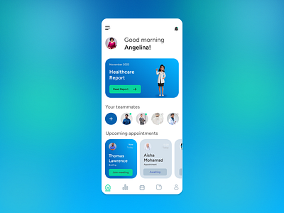 Medical care app app figma minimal mobileapp ui uiux
