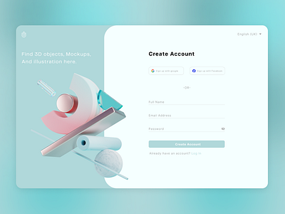 Sign up page figma landing page signup ui ux website