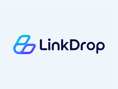 LinkDrop logo design app brand branding cloud connection drop files flow geometric identity letter l lines link links logo logodesign platform simple storage