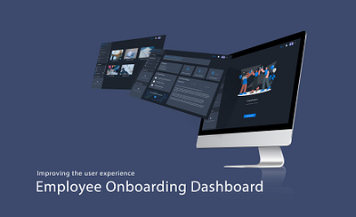 Onboarding Dashboard for Employees darktheme dashbiard design employee onboarding ui ux