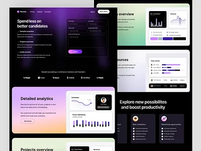 Revolio SaaS Startup Webflow pricing page design b2b b2c business dar web site dark dark landing page dark ui dark website design enterprise fintech landing page marketing saas startup studio ui web webflow webpage
