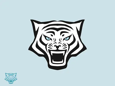 White Tiger Head angry logo awesome logo branding cat logo clean logo gaming logo head logo logo animal logo awesome logo ideas logo inspiration minimalist logo simple logo tiger white tiger