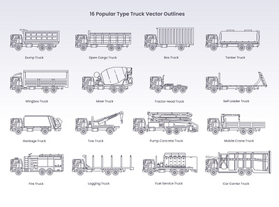 Type Truck Vector Outlines truck icon trucks icon trucks vector type truck icon type truck vector