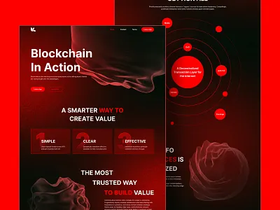 Blockchain Landing Page blockchain blockchain landing page crypto crypto exchange crypto landing page cryptocurrency defi landing landing page landing page deisgn technology ui uidesign uiuix design uiux ux ux design wallet web website