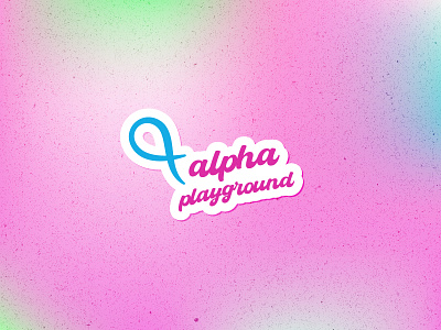 Alpha Playground | Portfolio colorful kids standout design