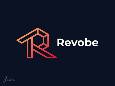 Revobe-Logo Design(Unused) app logo brand identity branding creative logo design gradient logo graphic design icon illustration logo minimal logo modern logo