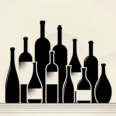 The wine illustration