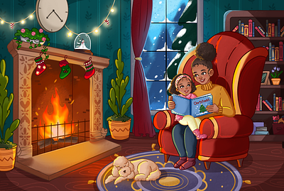 Christmas Eve adventure african amazon american animal author book cover children children book childrenstorybook christmas drawing illustration kdp kids kids illustration story storybook storytime