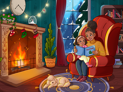 Christmas Eve adventure african amazon american animal author book cover children children book childrenstorybook christmas drawing illustration kdp kids kids illustration story storybook storytime