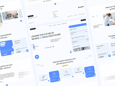 Healthcare Landing Page b2b doctor doctor website health health website healthcare hospital app landing page medical care medical services medicine medlife nurse online therapy patient pharmacy saas startup ui ux website design