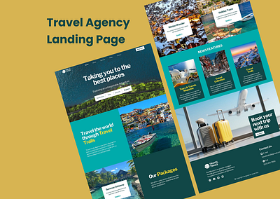 Travel Agency Website branding business figma graphic design minimalistic design travel agency ui uiux website user experience vacations vector