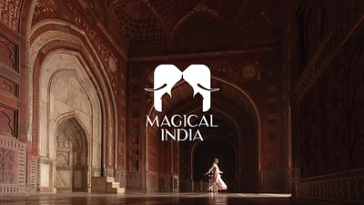 Magical India branding india latter m logo logo logo design m logo magical india symbol taj mahal travel travel agency