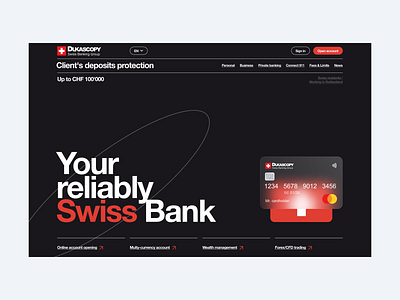 Dukascopy Bank Redesign concept design figma graphic design ui ux uxuidesign web web design webdesign