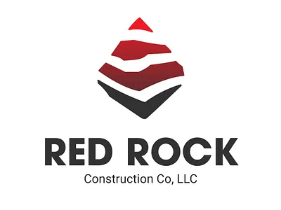 Logo construction black construction logo red