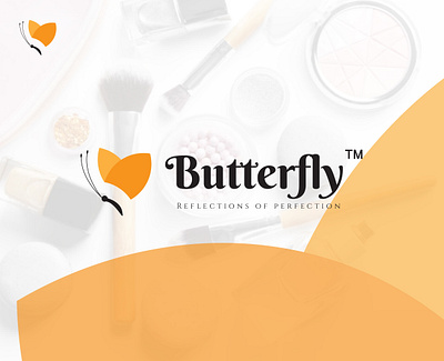 Butterfly Cosmetics Brand Logo || Butterfly Watermark beauty logo branding butterfly logo cosmetic logo graphic design icon logo logo deisgn