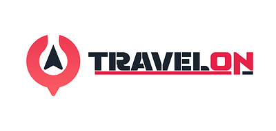 Travel logo black logo modern red travel